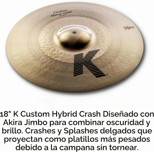 Vista 5 de Zildjian Paquete de platillos híbridos personalizados K1250 K 14/16/18/20