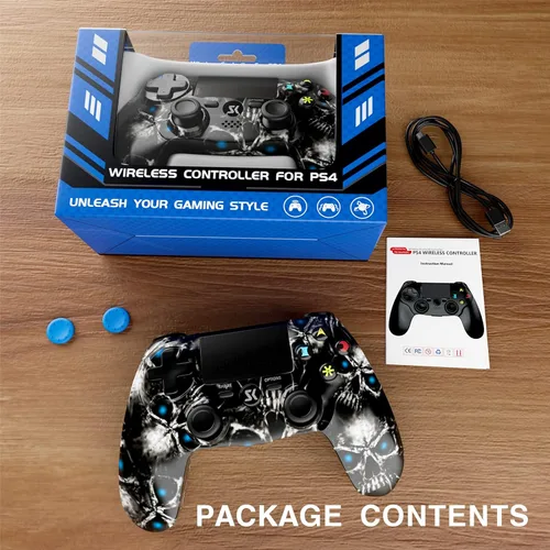 Vista 7 de ISHAKO for PS4 Controller Wireless, Controller Gamepad Compatible with Playstation 4SlimProPCAndroidMac with USB Cable,Dual Vibration,6-Axis Motion