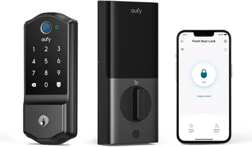 Vista 8 de eufy Security Smart Lock C220, cerradura de puerta de entrada sin llave
