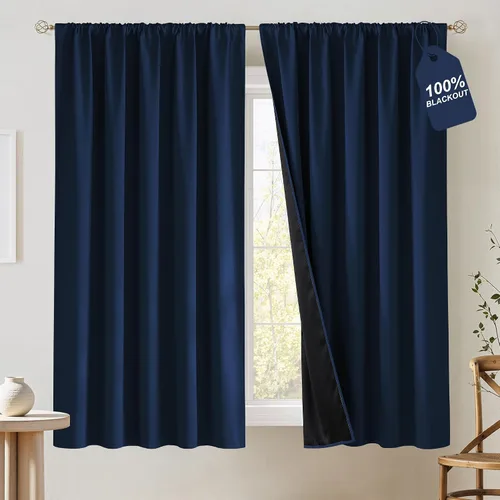 Vista 54 de NICETOWN Biscotti - Cortinas de cocina beige de 36 pulgadas de largo, bolsillo para barra, 100% opacas, casuales y relajantes, tratamientos
