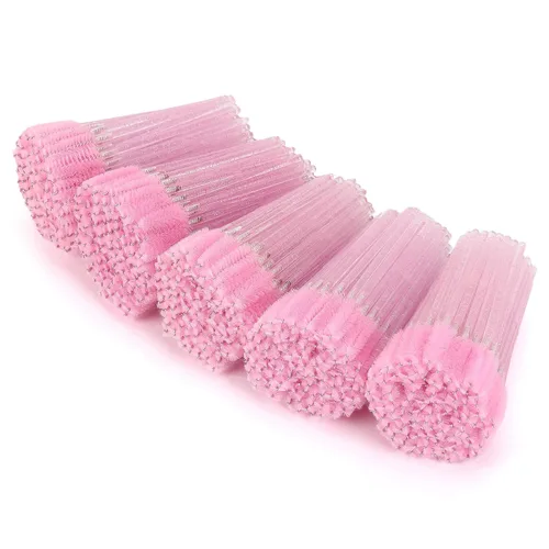 Vista 14 de Tbestmax 500 Varitas de Rímel Desechables Cepillo de Pestañas Spoolies para Ceja Extensión de Pestañas de Ojo, Kits de Aplicadores de Brochas de 5