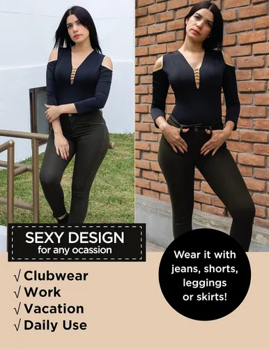 Vista 3 de ARANZA Body para mujer, blusa moldeadora de cuerpo, blusa de mujer, faja colombiana