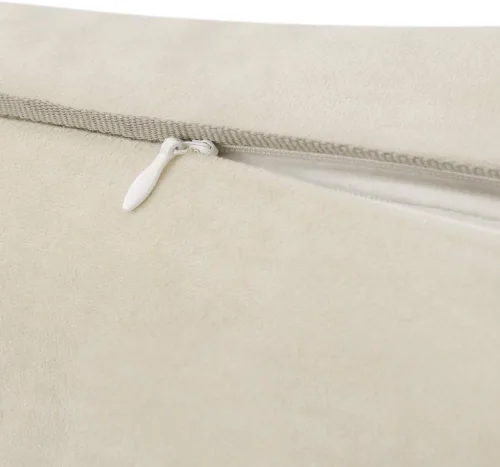 Vista 3 de KINGROSE Soft Home - Funda de almohada decorativa de terciopelo de lujo para cama, sala de estar, 14 x 24 pulgadas, color beige Funda de almohada