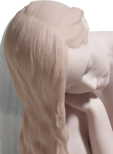 Vista 5 de LLADRÓ Maravillosa figura de ángel. Figura de ángel de porcelana.