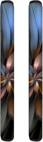 Vista 47 de 2 fundas para manijas de refrigerador, decoración otoñal, hojas de arce, fundas para manijas de puerta de nevera, lavables a máquina, microondas