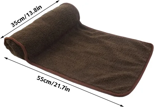 Vista 2 de Almohada cervical para sillón reclinable (22 x 14 pulgadas), rollo de cuello de lana ajustable, cojín antideslizante para reposacabezas para sofá