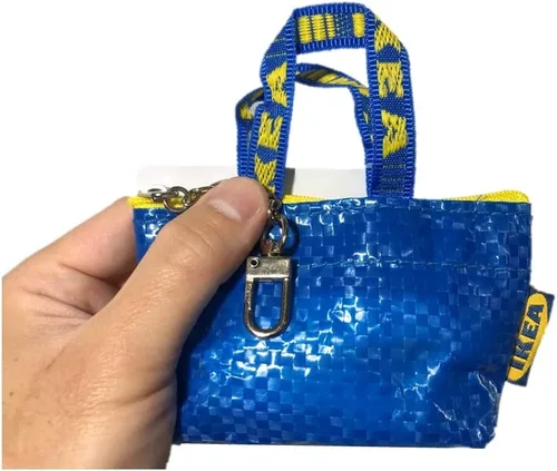 Vista 4 de KNOLIG - Bolsa para llaves y monedas (3 unidades), color azul