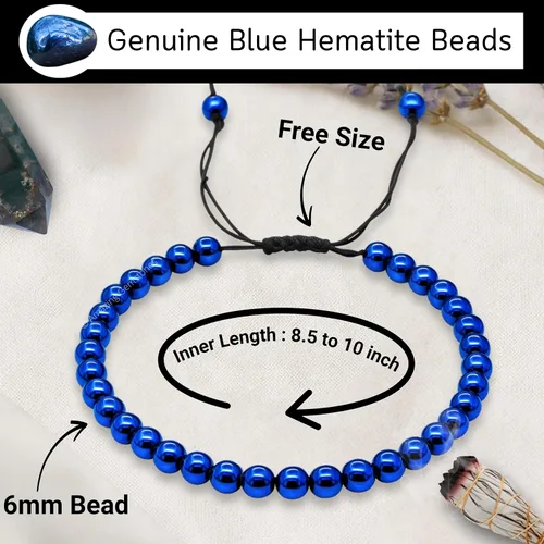 Vista 3 de Amazing Gemstone Crystal Anklet Ankle Bracelets for Women - Waterproof Beaded Healing Crystal Anklets, Plus Size Chakra Gemstone Bead Anklet