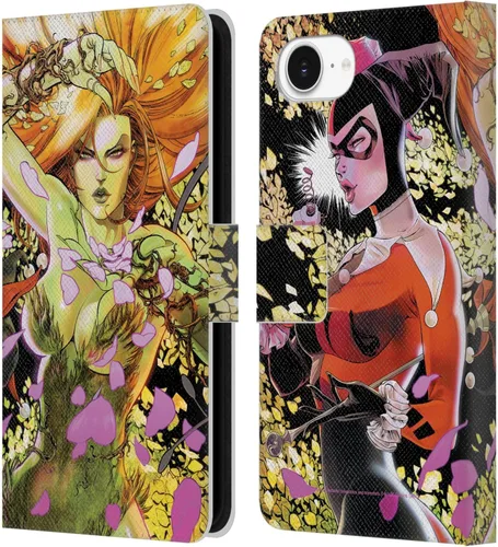 Vista 8 de Head Case Designs Officially Licensed Batman DC Comics Batman #609 Hush Gotham City Sirens Leather Wallet Case Compatible with Apple iPhone 7/8 / SE