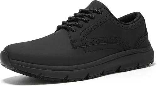 Vista 5 de Mens Non Slip Work Shoes Food Service Chef Kitchen Lightweight Slip Resistant Working Waterproof Sneakers Comfortable Working Footwear