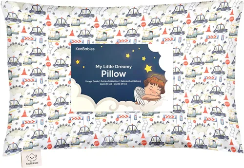Vista 36 de Almohada para niños pequeños con funda - 13 x 18 pulgadas My Little Dreamy Almohada para niños pequeños de KeaBabies para viajar y dormir, funda