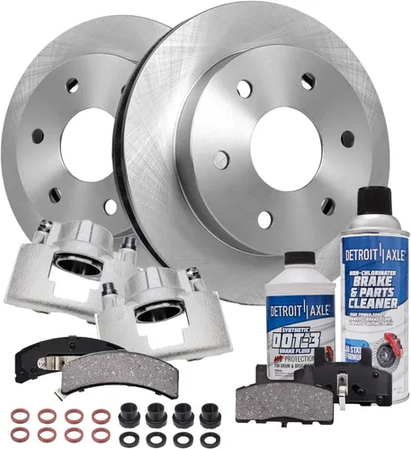Vista 50 de Detroit Axle - Rotores de freno para Jeep Compass 2015-2022 Renegade 2016-2022 Fiat 500X 2016-2022, 2018, 2019, 2020, 2021. Reemplazo de rotores