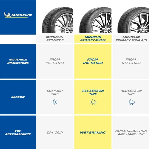 Vista 5 de Michelin Primacy MXM4 235/50R19 99H (juego de 1 neumático solamente)