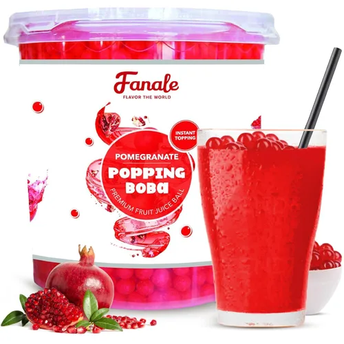 Vista 16 de Popping Bursting Boba Juice Ball - Blue Bubble Gum Flavor FPB026