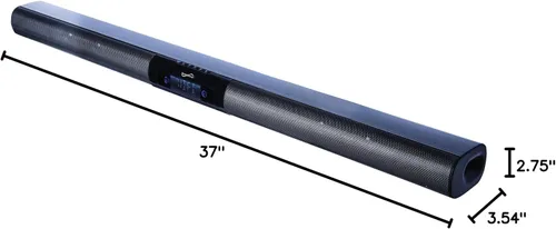 Vista 6 de Supersonic SC-1419SBA Sistema de barra de sonido Bluetooth óptica de 37 pulgadas con Alexa, conexión de altavoz multihabitación, línea RCA, entrada