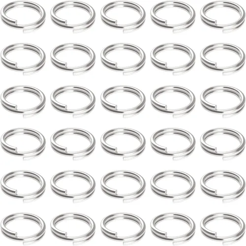 Vista 9 de Uniclife 500 mini anillos de metal de 0.236 pulgadas para joyas, collares, pulseras, aretes y adornos de manualidades