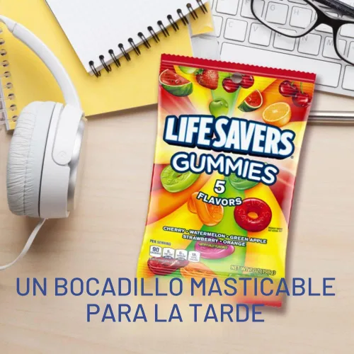Vista 8 de LIFE SAVERS - Bolsa de caramelos de gomitas de 5 sabores, 7 onzas (paquete de 12)