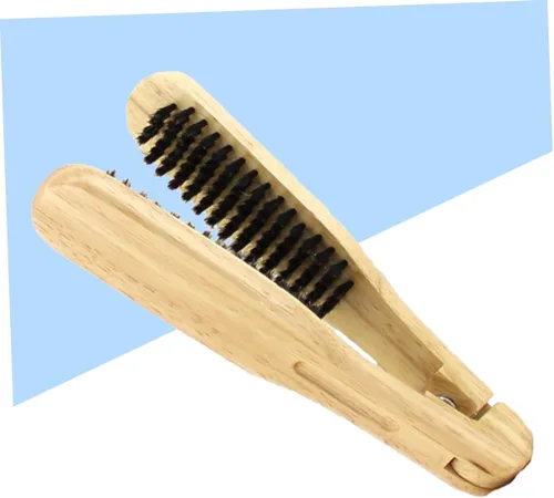Vista 4 de 2 peines alisadores de cabello para mujer, pinza para el cabello, cepillo para enderezar el cabello, cepillo para enderezar el cabello, peine