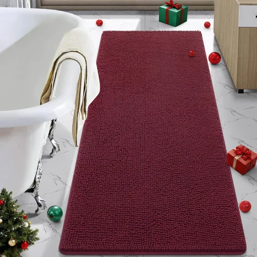 Vista 20 de LOCHAS - Alfombra de baño de lujo lanuda de 24 x 17 pulgadas, color beige