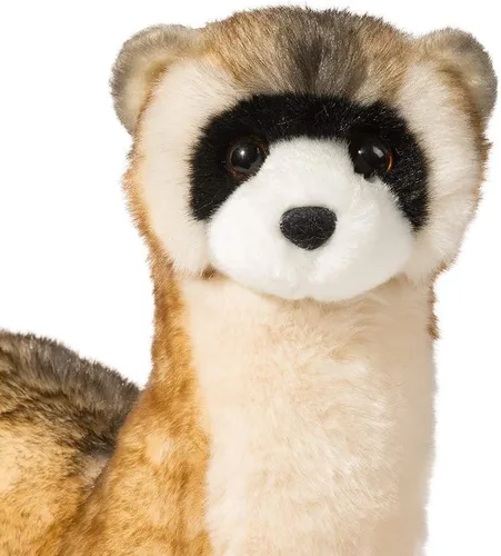 Vista 3 de Douglas Vince - Peluche de hurón con patas negras