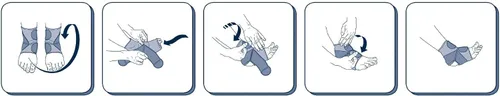 Vista 3 de Tobillera extra para cerrar, soporte de tobillo durante deportes y rehabilitación, soporte de tendinitis y esguinces, daños en los ligamentos