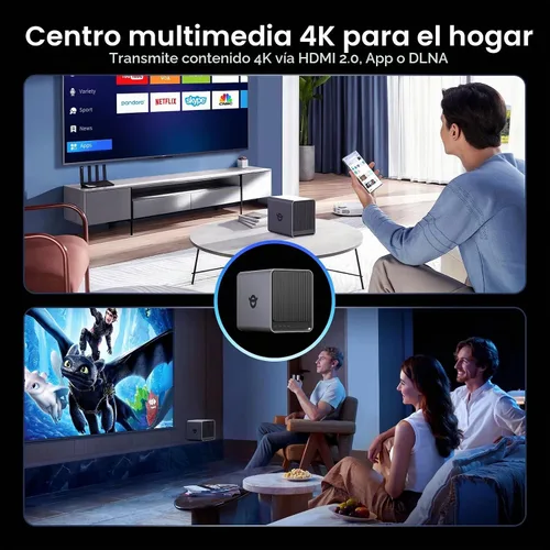 Vista 9 de Yxk Zero1 Pro NAS de 4 bahías, Intel N100, 8 GB de RAM, 2 x 2.5GbE, HDMI 4K