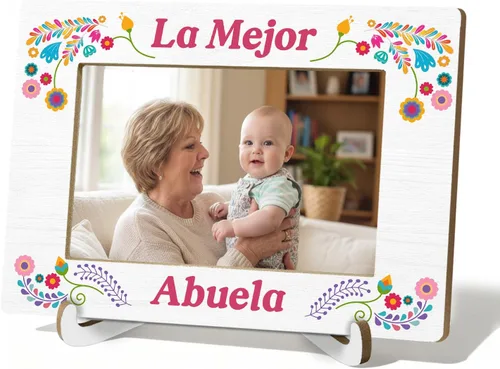 Vista 26 de Abuela - Marco de fotos de 4 x 6 pulgadas, regalo de abuela española para cumpleaños, Navidad, marco de fotos de Abuela Te Quiero para Siempre de 4