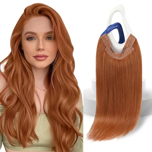 Vista 23 de Sunny - Extensiones de cabello humano real, con cable/hilo y clips ajustables, aplicación invisible, 2.82 onzas, 12 pulgadas, color rubio cenizo
