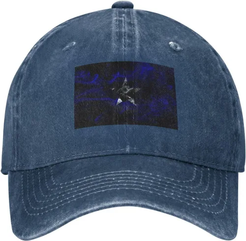 Vista 2 de Smoke Bonnie Blue Flag Baseball Cap for Men Women Hats Adjustable Vintage Cowboy Hat Dad Caps