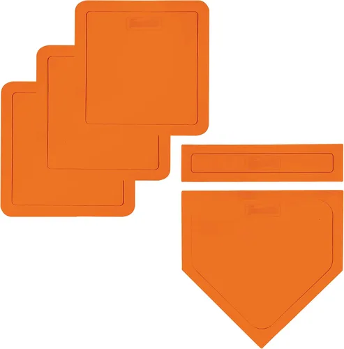 Vista 8 de Franklin Sports MLB Throw Down Baseball Bases with Home Plate + Pitcher's Rubber - Backyard Rubber Base Set Perfect for Baseball, Teeball + Kickball