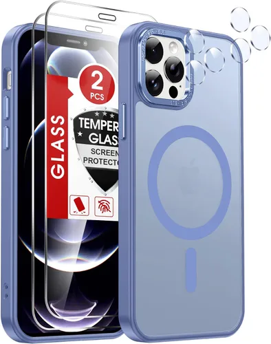 Vista 64 de LeYi Funda para iPhone XR: con protector de pantalla X2 + 2 funda para cámara [compatible con MagSafe] Funda protectora magnética i iphoneXR