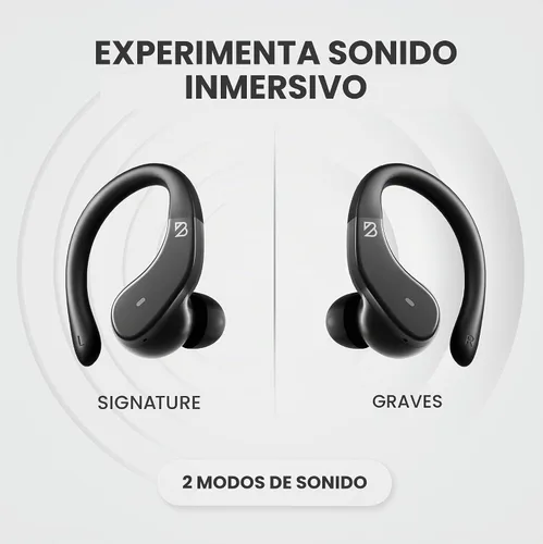 Vista 5 de Back Bay Audio - Auriculares inalámbricos para corredores, auriculares Bluetooth envolventes para entrenamiento, auriculares Bluetooth inalámbricos