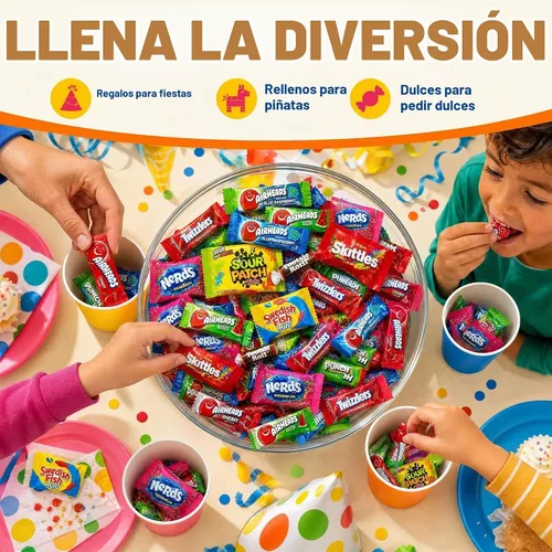 Vista 3 de Paquete variado de caramelos a granel, caramelos de 2 libras, caramelos envueltos individualmente CandyBulk, caramelos, rellenos de piñata, rellenos