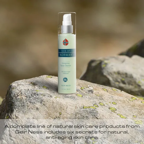 Vista 6 de Geir Ness Skin of Norway Limpiador facial energizante – Contiene algas árticas y minerales – Lavado facial hidratante de limpieza profunda