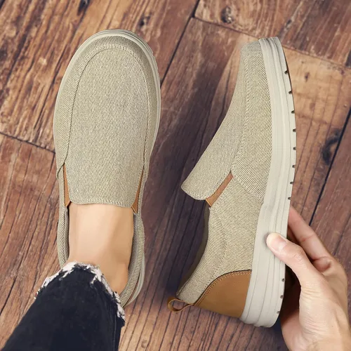 Vista 7 de Moodeng Mocasines sin cordones para hombre, zapatos casuales ligeros y cómodos, zapatos náuticos, zapatos de conducción al aire libre