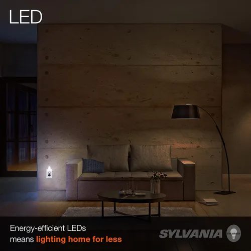 Vista 4 de Sylvania - Bombilla LED C7, eficiente de 0.6 W, 4 lúmenes, paquete de 2