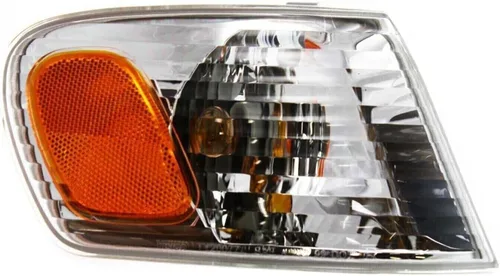 Vista 2 de I-MATCH AUTO PARTS Luz de señal delantera derecha del lado del pasajero Esquina de montaje de Fender ámbar y lente transparente para Toyota Corolla