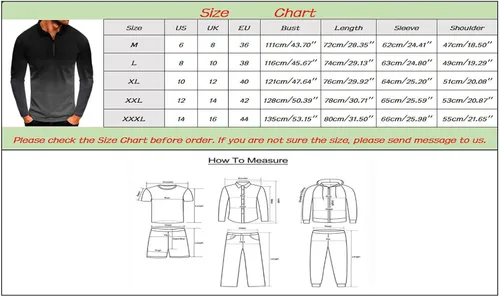 Vista 4 de Polo para hombre, ajuste regular, suave, transpirable, a la moda, casual, con cuello degradado, manga larga