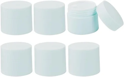 Vista 9 de Mini tarros de crema de 0.3 fl oz/0.35 oz, recipientes de muestras de maquillaje con tapas de boca ancha a prueba de fugas, tarros de plástico