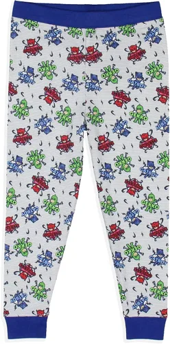 Vista 5 de PJ Masks - Conjunto de pijama para niños pequeños, Gekko Catboy Owlette Title Logo
