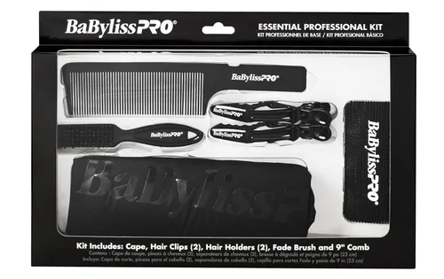 Vista 2 de BaBylissPRO Kits de accesorios de peluquería profesional que incluyen capas, peines, cepillos de desvanecimiento y más