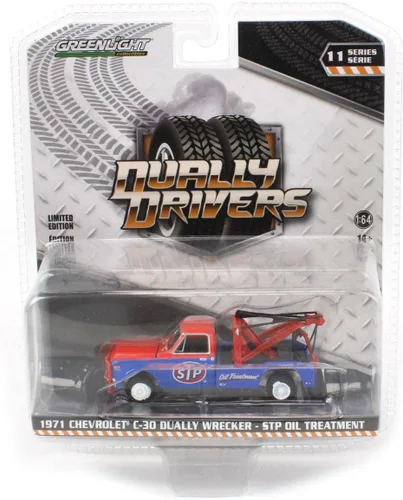 Vista 5 de Truck 1/64 1971 Chevrolet C-30 Wrecker Remolque STP aceite Dually Drivers 11 46110-B