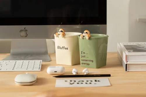 Vista 8 de DIHOclub Taza de cerámica divertida con perezoso 3D para mujeres y hombres, taza de café con diseño de perezoso para regalar a los mejores amigos