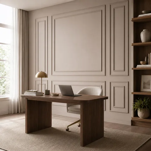 Vista 6 de Pangda 3 juegos de molduras de pared para despegar y pegar, estilo capa interior y exterior, panel de revestimiento prefabricado para decoración