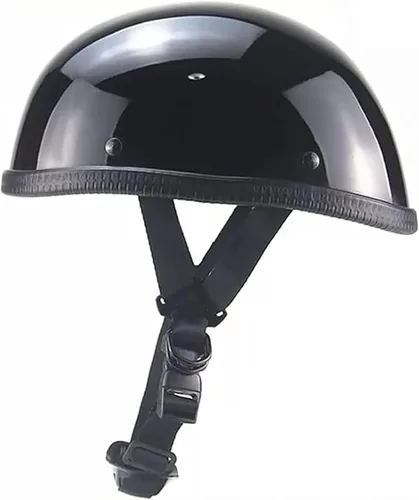 Vista 10 de Medio casco de motocicleta de estilo retro, diseño clásico, medio casco de motocicleta, certificado por DOT
