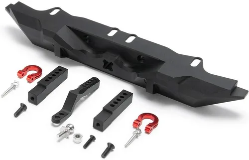 Vista 7 de Parachoques trasero de aleación con enganche de remolque de remolque para 1/10 RC Crawler TRX-4 SCX10 II 90046