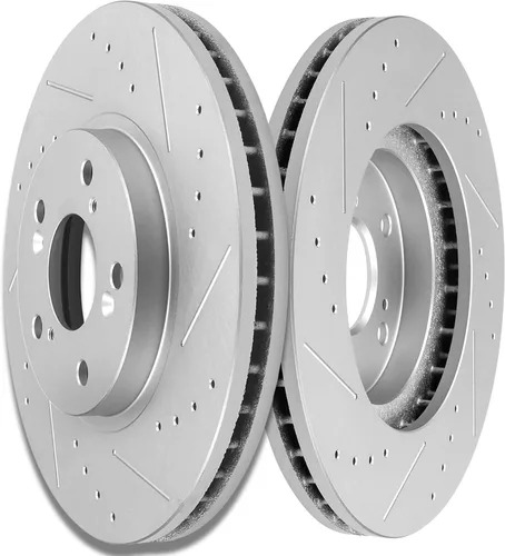 Vista 48 de SCITOO Rotores de freno traseros, 2 kits de frenos para Acura Integra 1990-2001, Honda Civic 1992-1995 1999-2000, para Civic del Sol 1993-1997, CRX