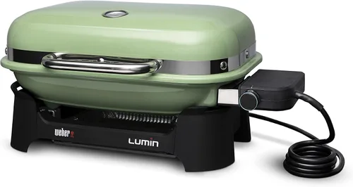 Vista 24 de Weber Lumin - Parrilla de barbacoa eléctrica compacta para exteriores, color negro - Ideal para espacios pequeños como patios, balcones y terrazas