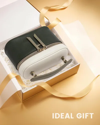 Vista 8 de LOVEVOOK - Bolso bandolera para mujer, con asa superior y pequeño bolso de hombro de cuero PU, bolso de mano con solapa para damas