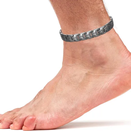 Vista 2 de MagVIVACE Tobillera de cobre para mujeres y hombres para artritis y articulaciones, tobillera de terapia magnética con 3500 imanes efectivos Gauss
